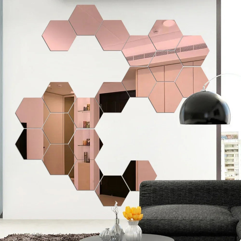 Hexagon Wall Mirror