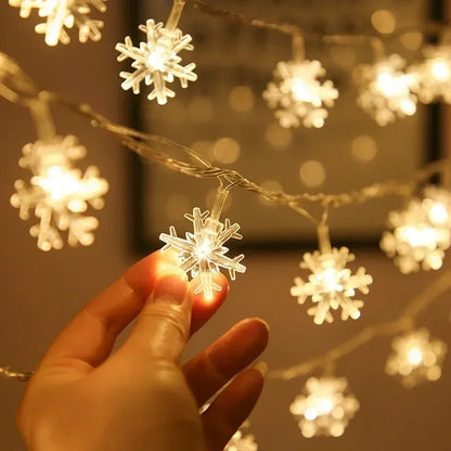Snowflake LED String Lights