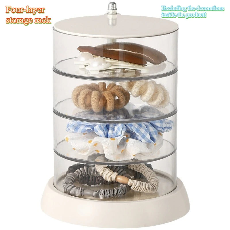 Princess-Themed Multi-Layer Rotating Jewelry Organizer