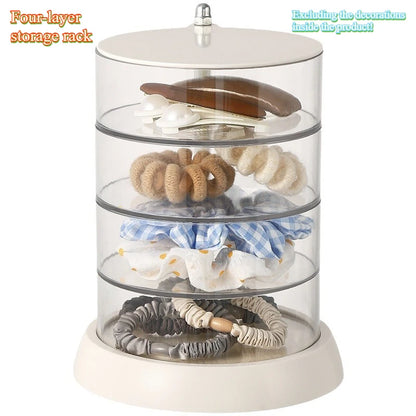 Princess-Themed Multi-Layer Rotating Jewelry Organizer
