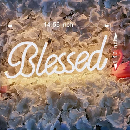 'Blessed' LED Neon Sign