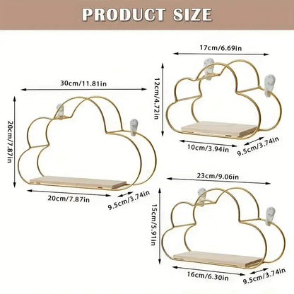 Iron Cloud Wall Shelf