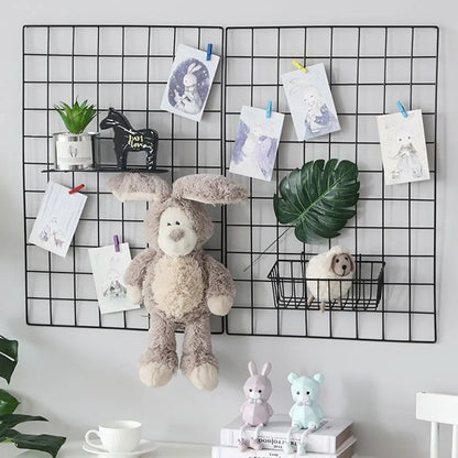 DIY Grid Wall Decor Hanging Rack