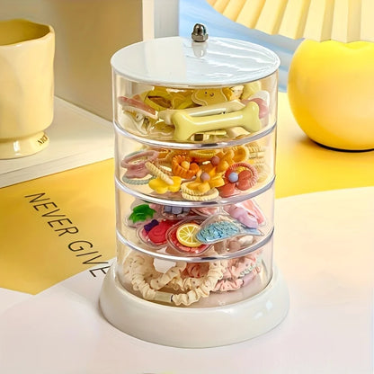 Princess-Themed Multi-Layer Rotating Jewelry Organizer
