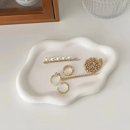 Cloud-Shaped Ceramic Jewelry Tray