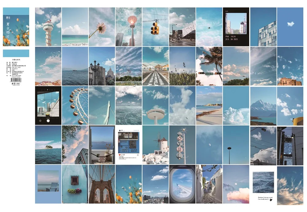 50 pcs Vintage Sticker Book