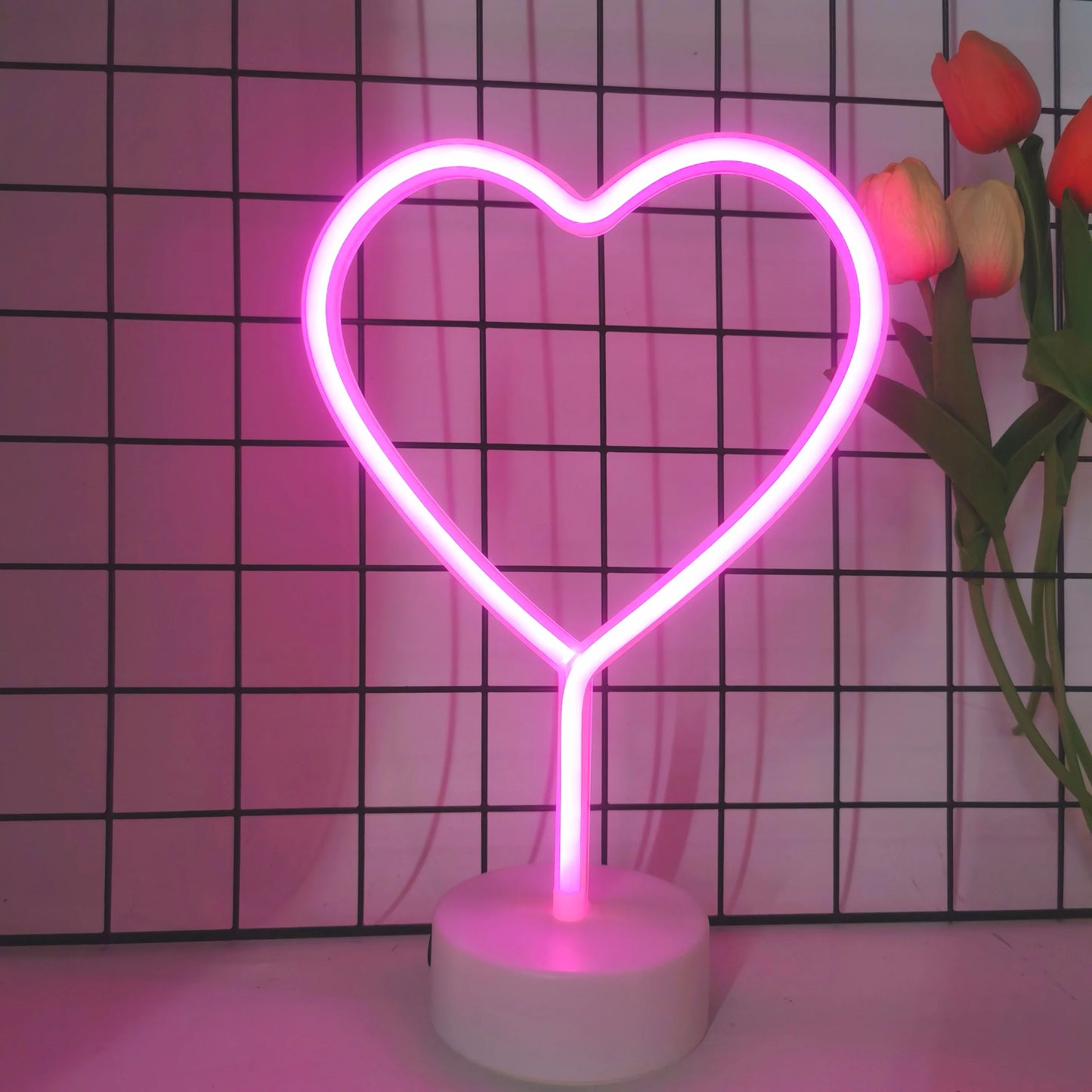 Heart-Shaped Neon Light