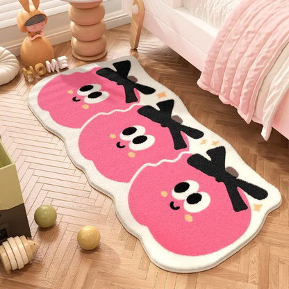 Cartoon Little Apple Bedside Rug