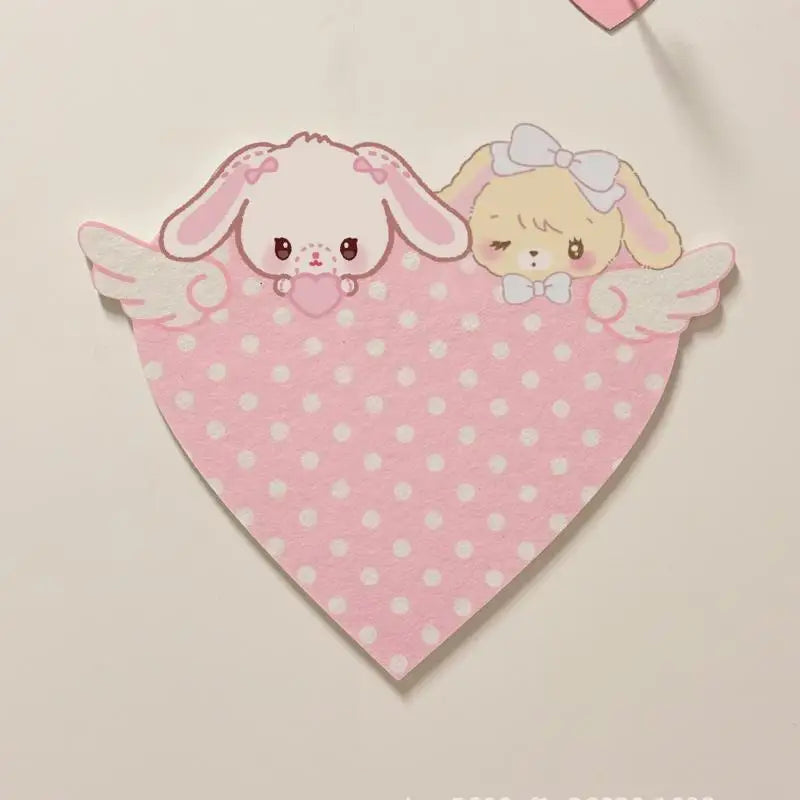 Pink Bunny Felt Cork Board