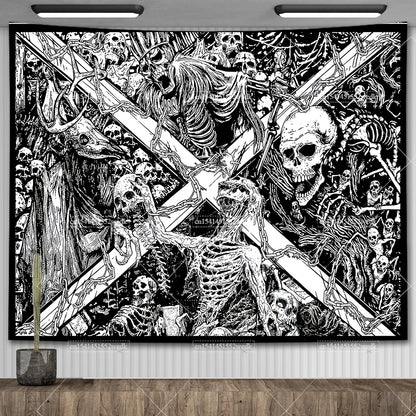 Skull Tapestry
