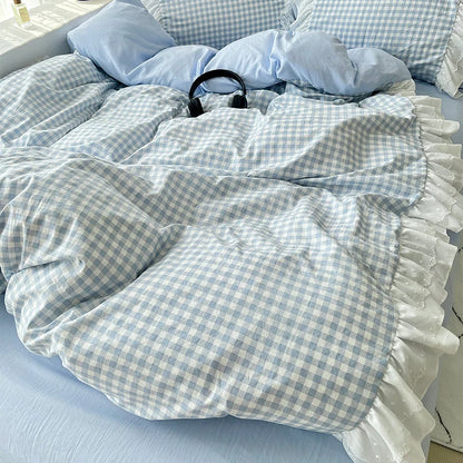 Korean Princess Lace Bedding Set