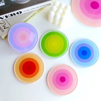 5pcs Acrylic Anti Slip Coaster
