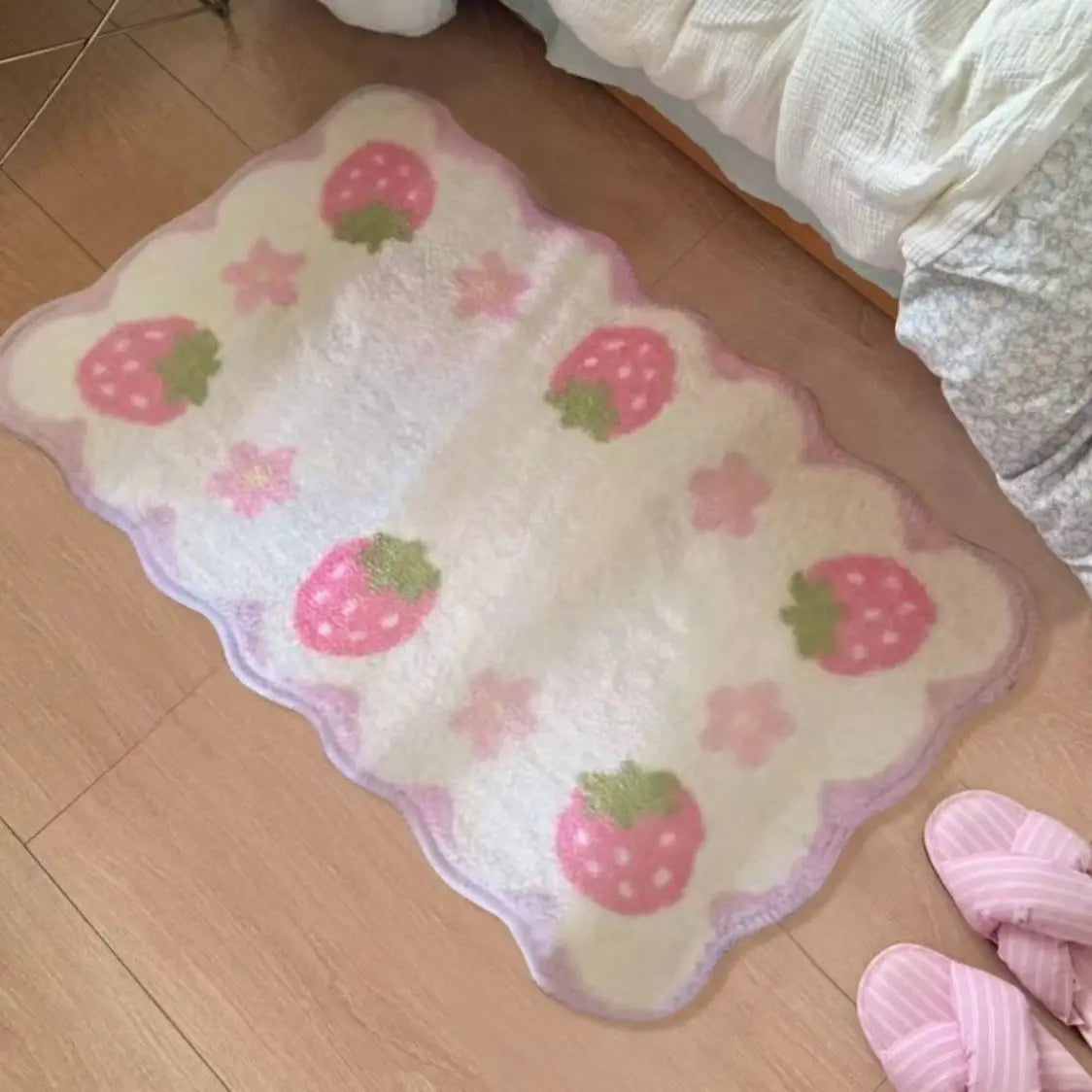 Rectangular Strawberry Rug