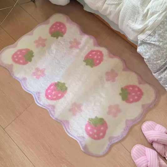 Rectangular Strawberry Rug