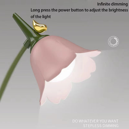 Cute Pink Flower Table Lamp