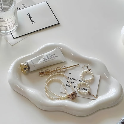 Cloud-Shaped Ceramic Jewelry Tray