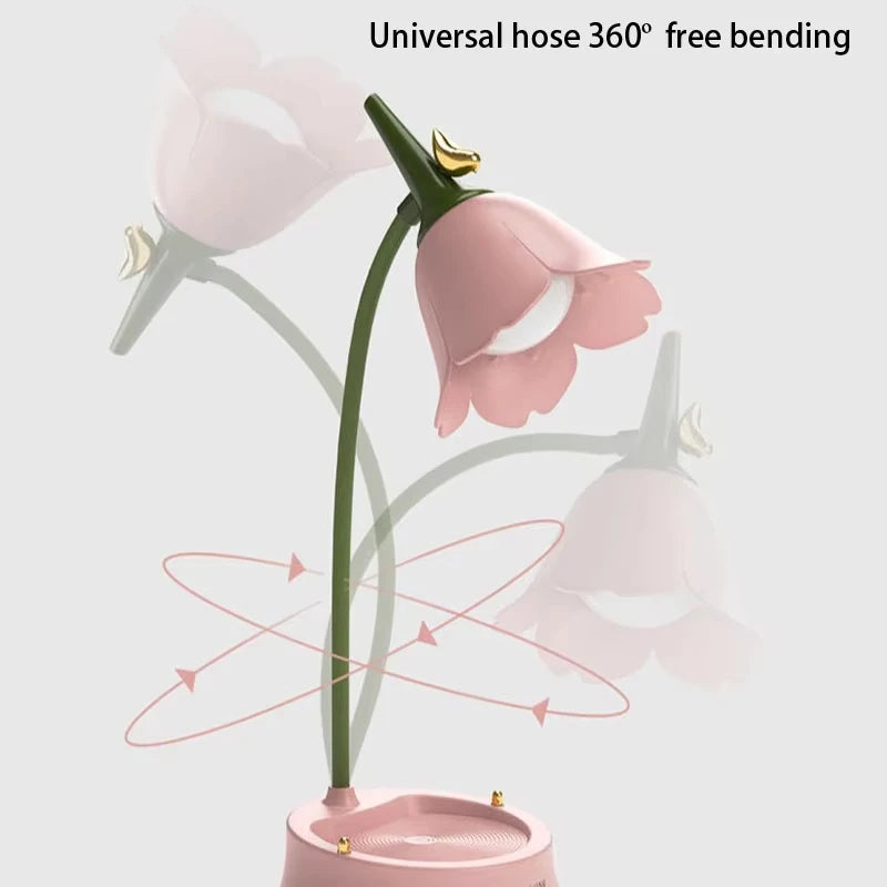 Cute Pink Flower Table Lamp