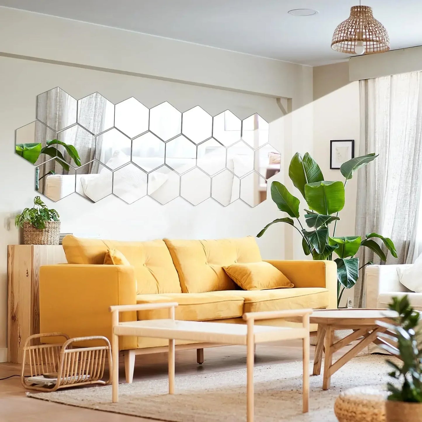 Hexagon Wall Mirror