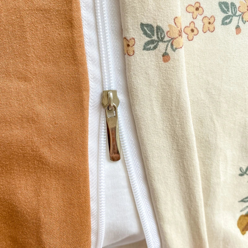 Retro Autumnal Floral Bedding Set