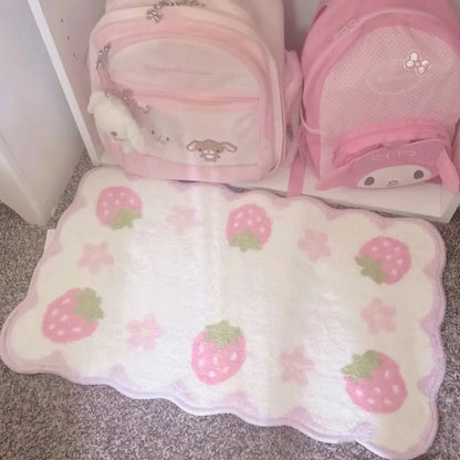Rectangular Strawberry Rug