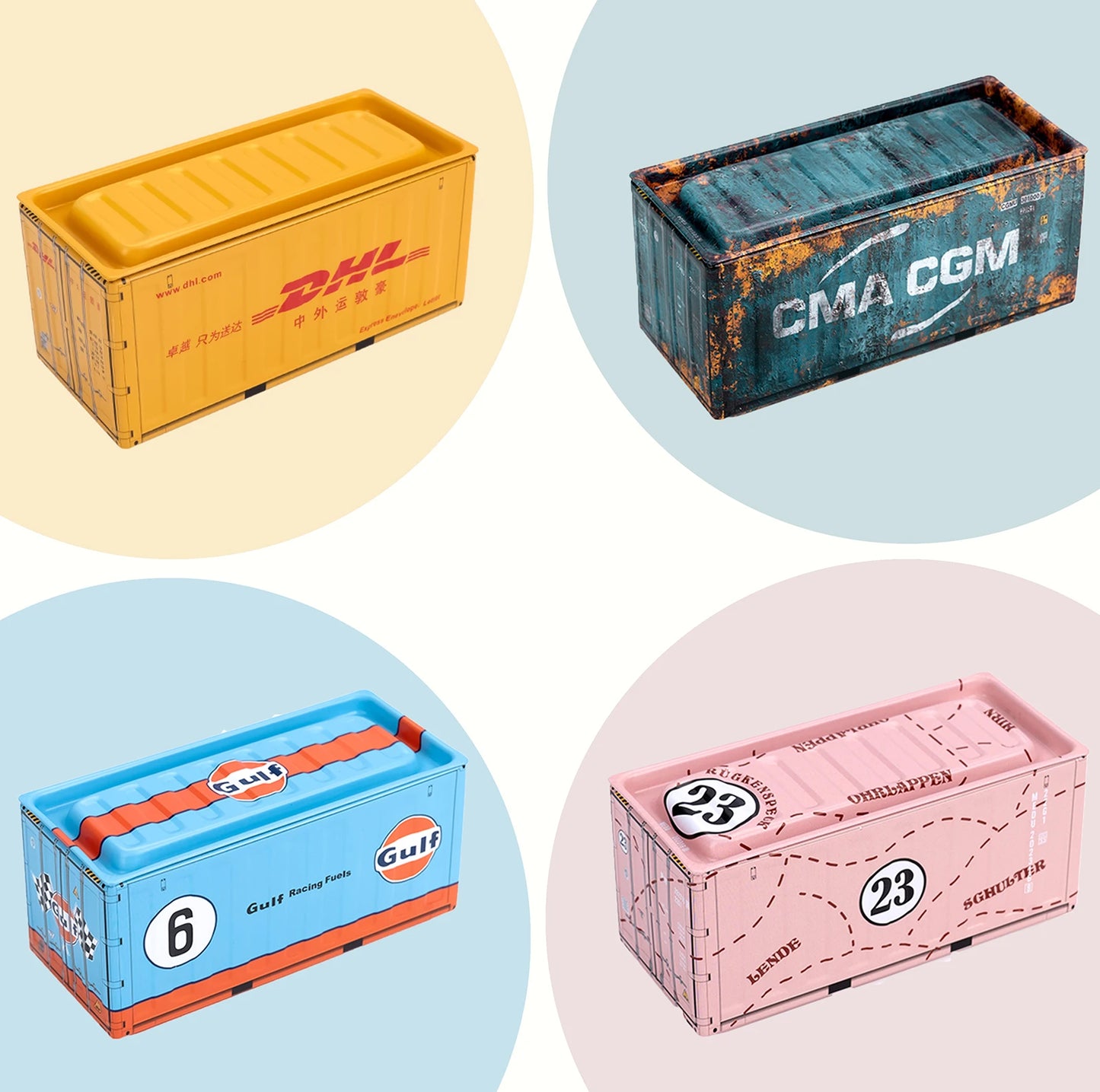 Mini Industrial Style Storage Boxes