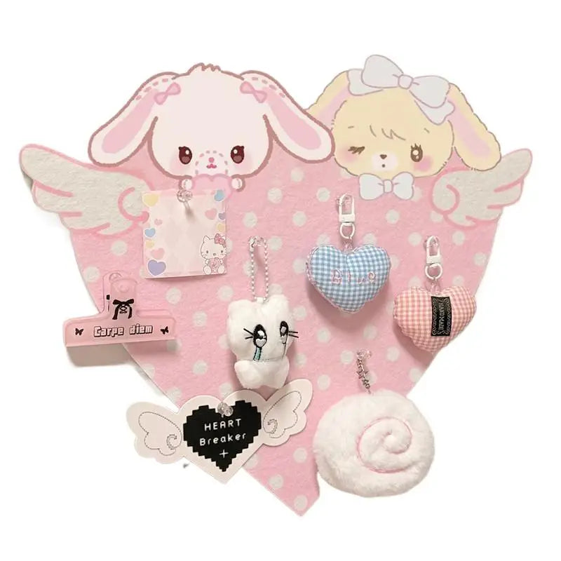 Pink Bunny Felt Cork Board