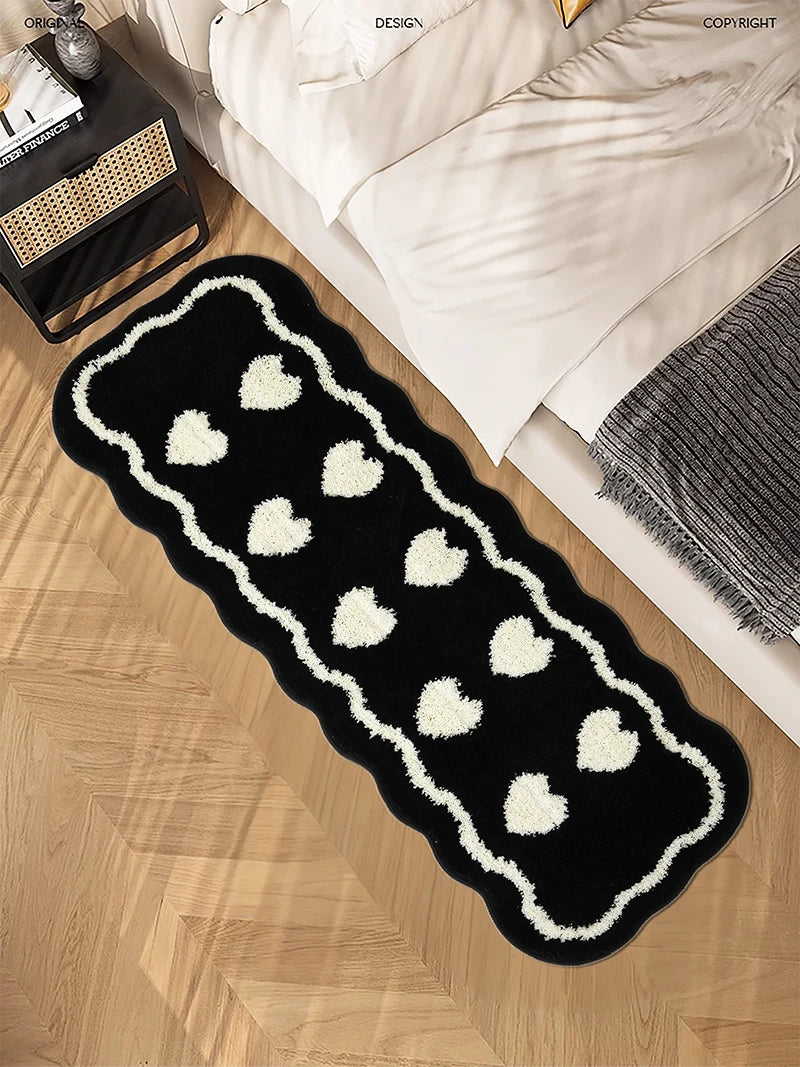 Tufted Heart Biscuit Rug