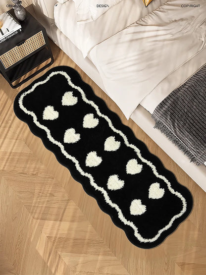 Tufted Heart Biscuit Rug