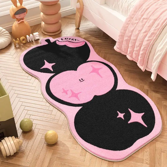 Cartoon Little Apple Bedside Rug
