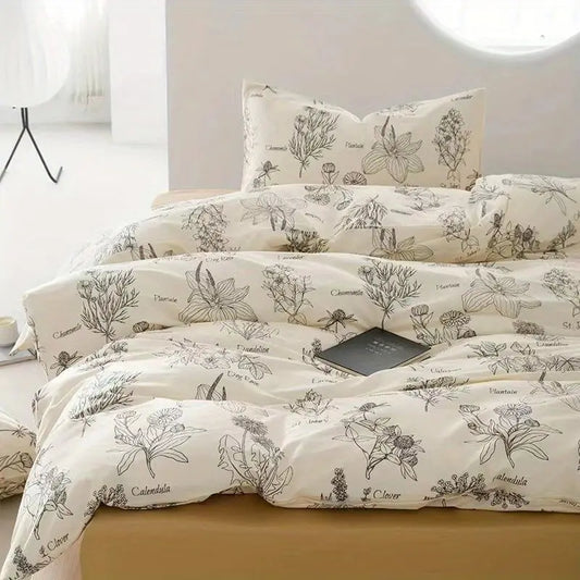 Retro Botanical Bedding Set