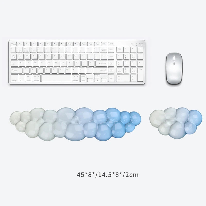 Cloud Keyboard and Mouse Wrist Rest