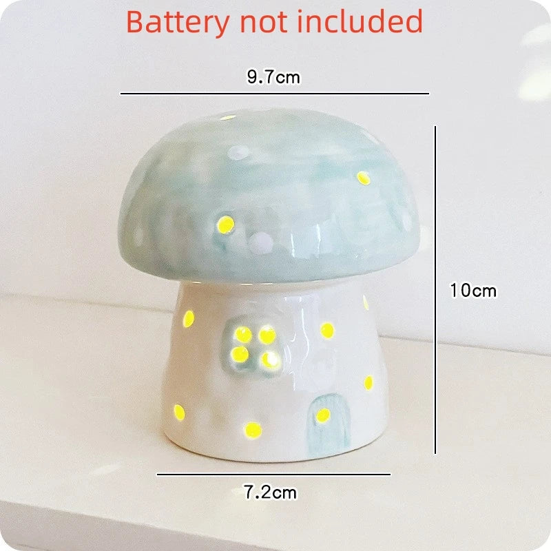 Handmade Cute Ceramic Cartoon Mushroom Home